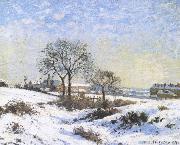 Camille Pissarro Connaught Kivu area on Snow oil painting picture wholesale